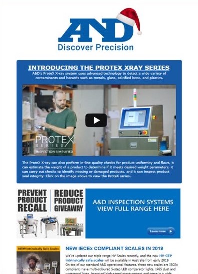 A&D Weighing Newsletter December 2018