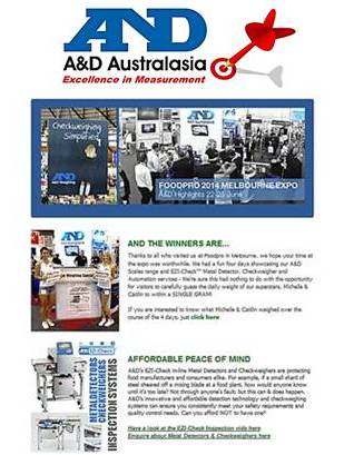 A&D Weighing Newsletter July 2014