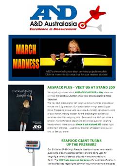 A&D Weighing Newsletter March 2013